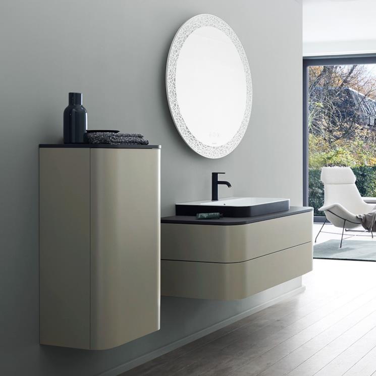 Composizione bagno Happy D.2 Plus Duravit color grigio pietra opaco
