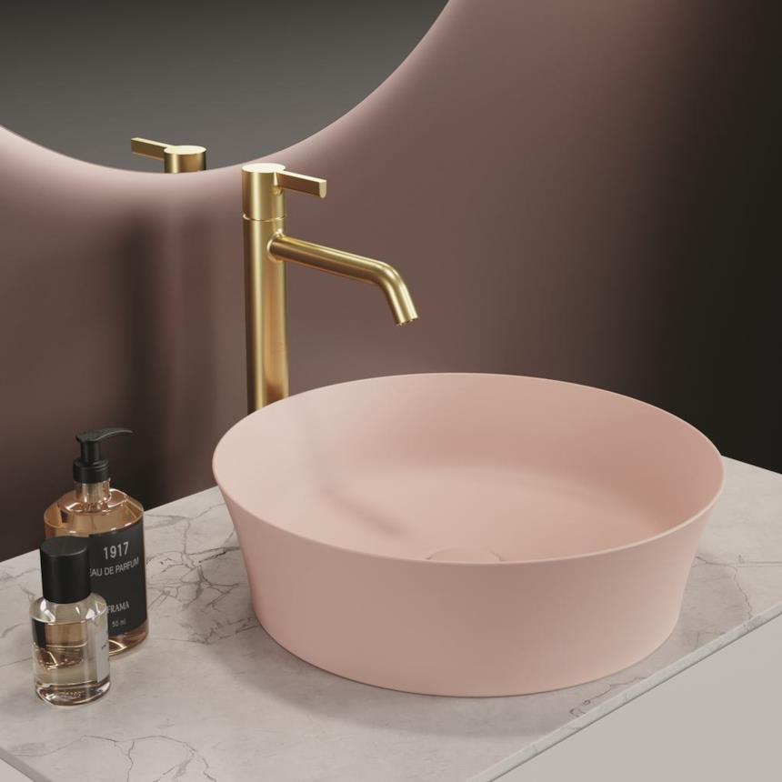 Lavabo da appoggio tondo rosa pallido Ideal Standard Ipalyss