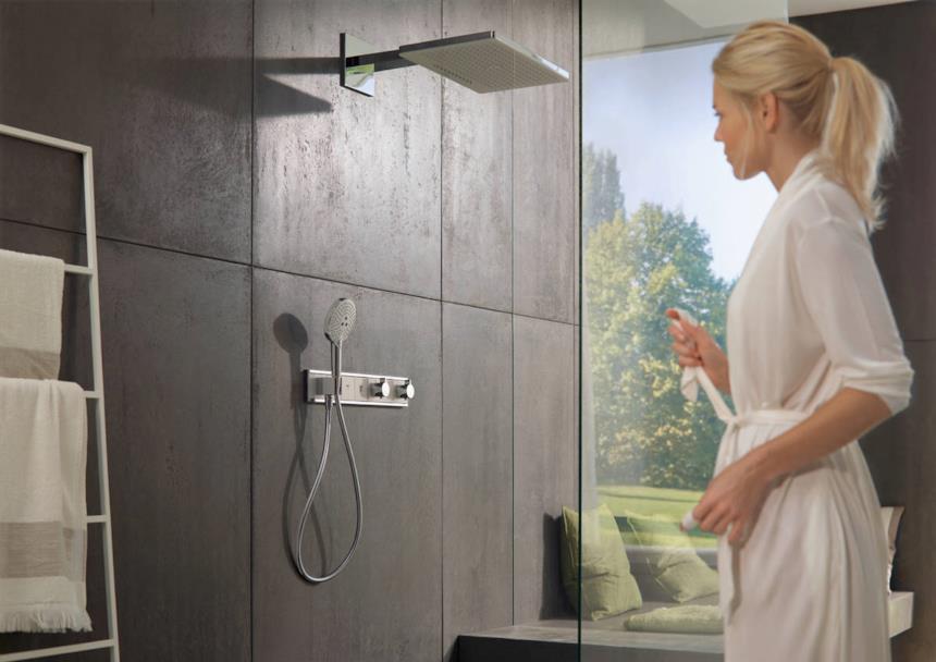 Soffione doccia Hansgrohe effetto pioggia