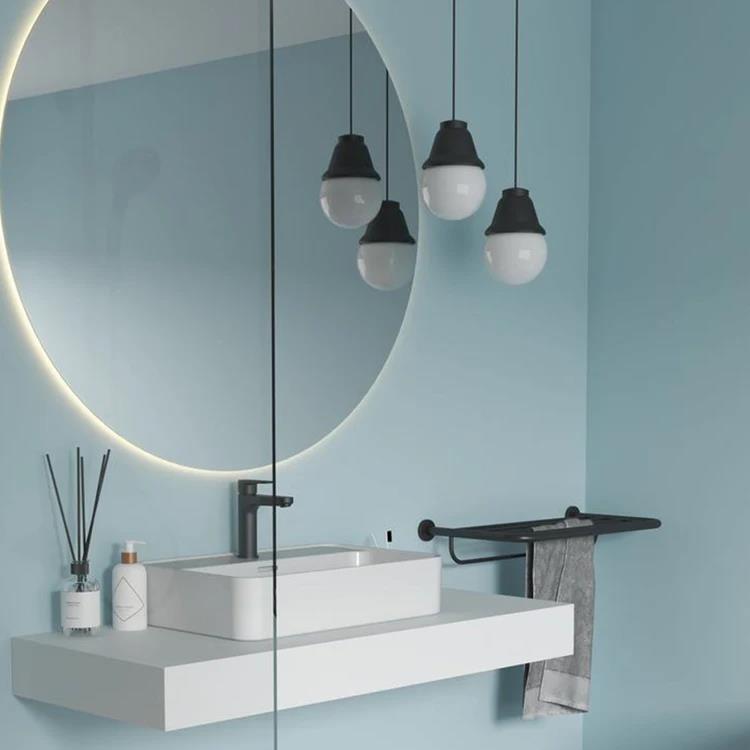 Specchio rotondo con profilo illuminato