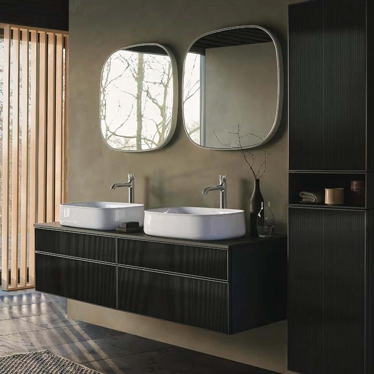 Specchio quadrato con illuminazione perimetrale Duravit