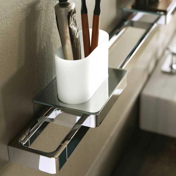 Portasciugamani finitura cromo 