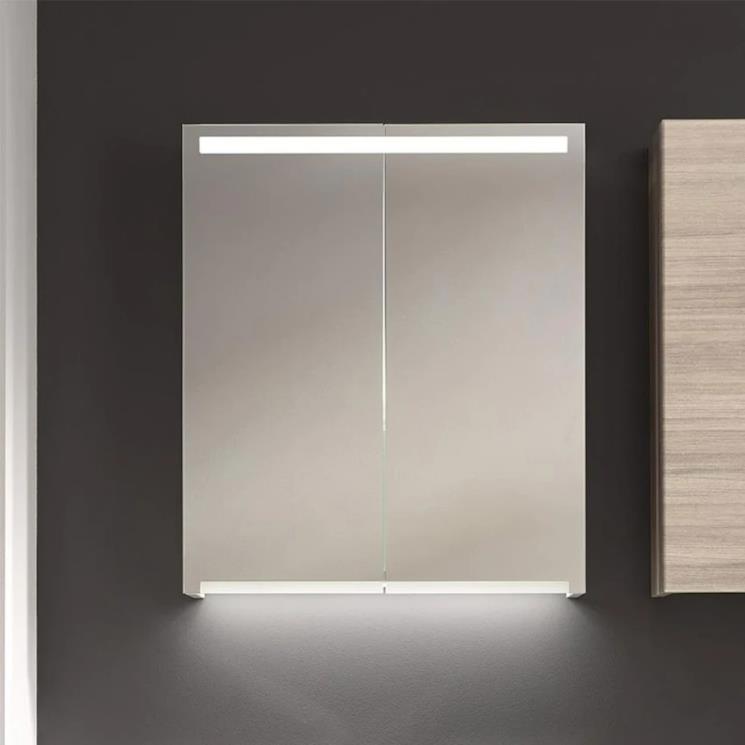 Specchio contenitore Geberit Option con luce a LED integrata