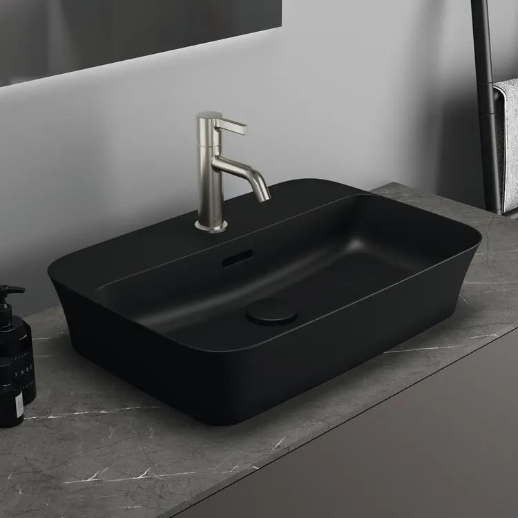Lavabo da appoggio nero opaco