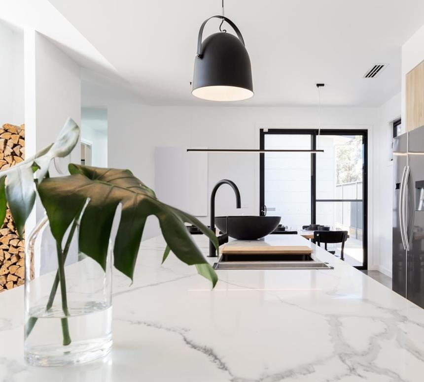 Cucina con condizionatore canalizzato Daikin