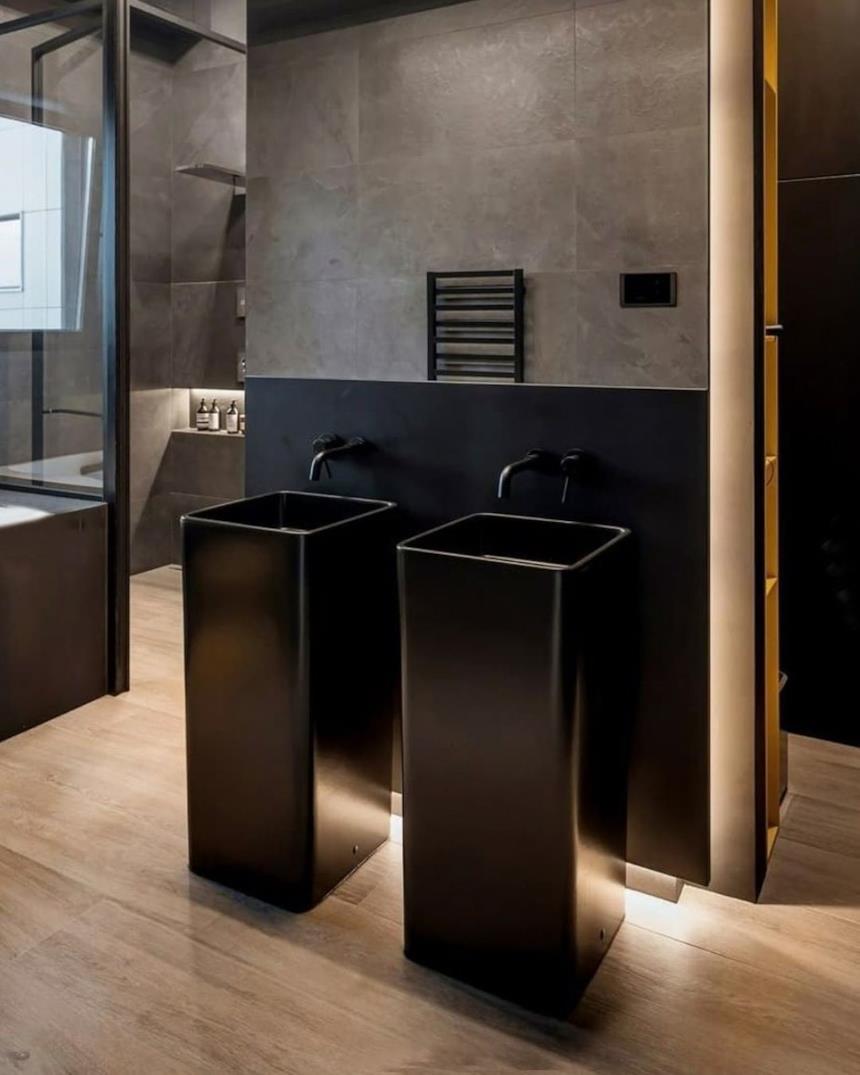 Flaminia lavabi freestanding neri