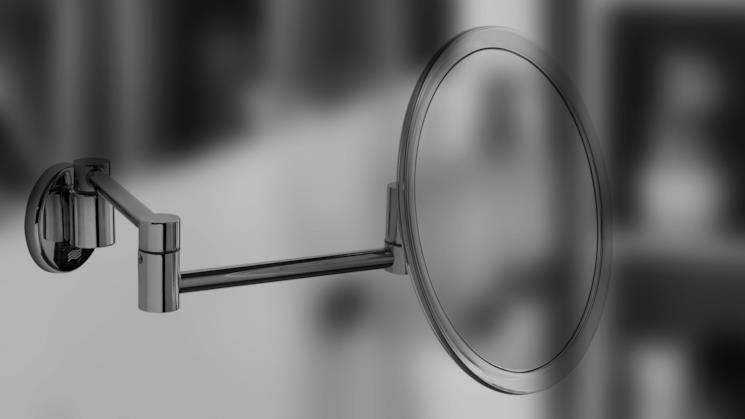 Specchio ingranditore da parete tondo My Mirror Inda