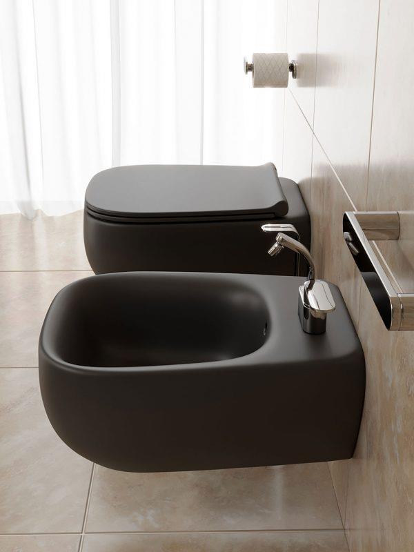 Coppia di sanitari sospesi Flaminia FLUO 