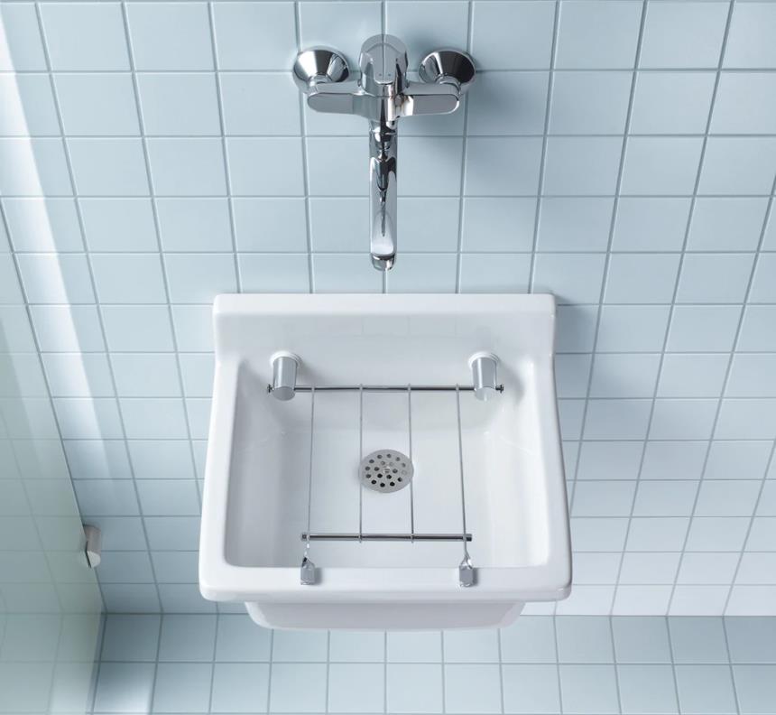 Lavatoio senza foro per rubinetteria