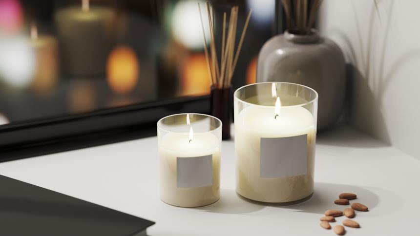 Candele profumate per il bagno