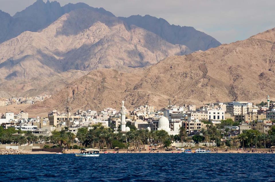 Aqaba in Giordania Costa di Aqaba in Giordania