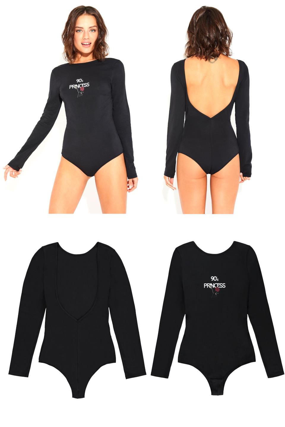Tezenis Body Manica Lunga con Scollatura Profonda sulla Schiena Tezenis Body Manica Lunga con Scollatura Profonda sulla Schiena