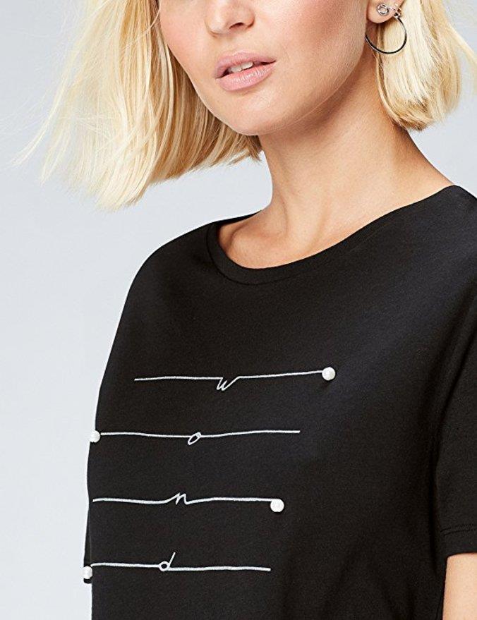 T-Shirt donna Amazon con perle Maglia donna Amazon con perle