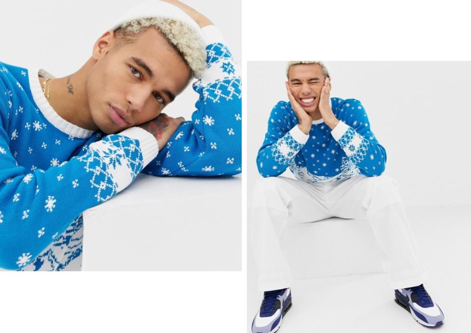 Idea regalo uomo: maglione natalizio con neve Regali uomo: maglione natalizio con neve