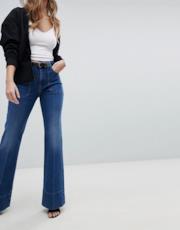 Jeans a zampa stile vintage