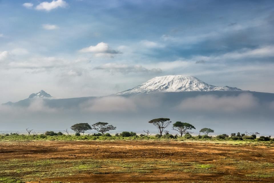 Kilimangiaro in Tanzania Vetta del Kilimangiaro in Tanzania