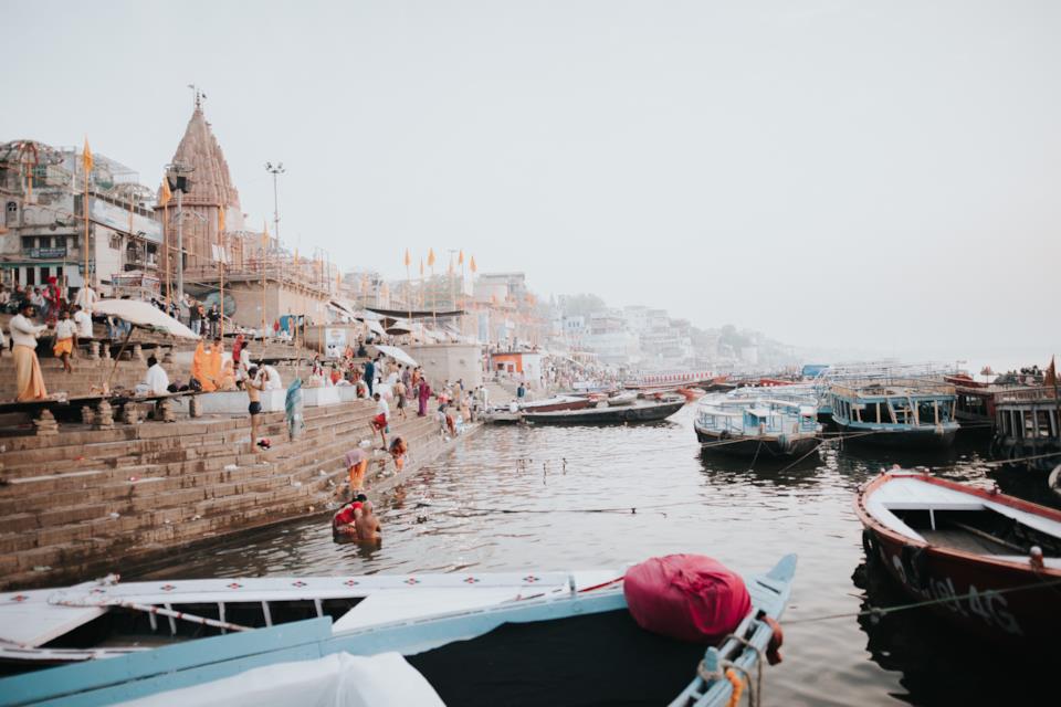 Varanasi e Gange in India Varanasi in India