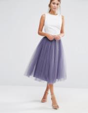 Gonna in tulle viola