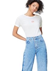 T-Shirt bianca con ricamo
