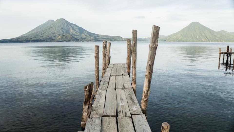 Trekking al lago Atitlan in Guatemala Lago Atitlan in Guatemala