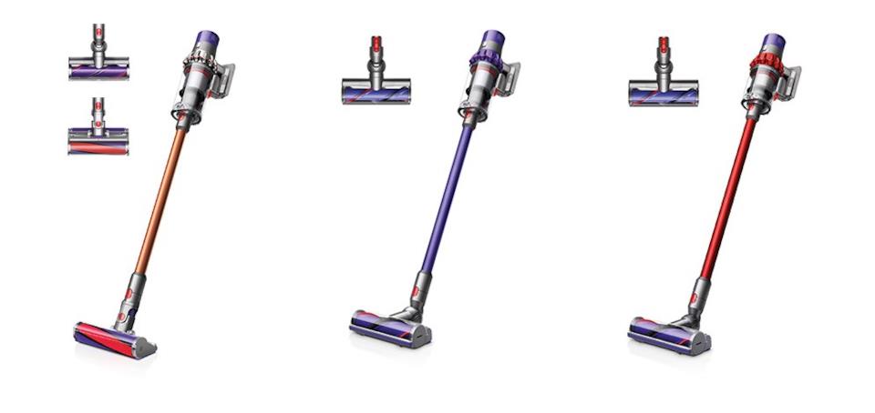 Modelli di aspirapolvere senza filo Dyson Cyclone V10 Tre modelli di aspirapolvere senza filo Dyson Cyclone V10