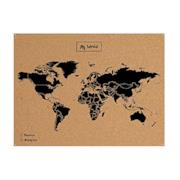 Mappa del mondo di sughero