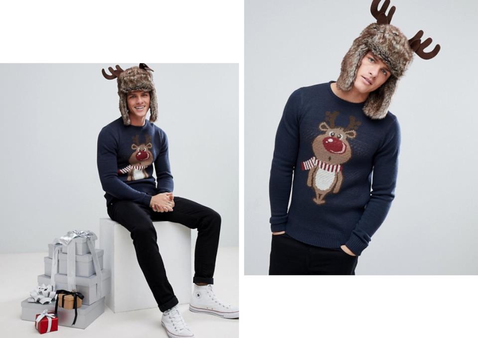 Idee regalo: maglione uomo con renna Regali Natale: maglione uomo con renna