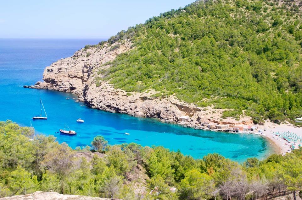 Port de Benirras a Ibiza Spiagga di Benirras a Ibiza