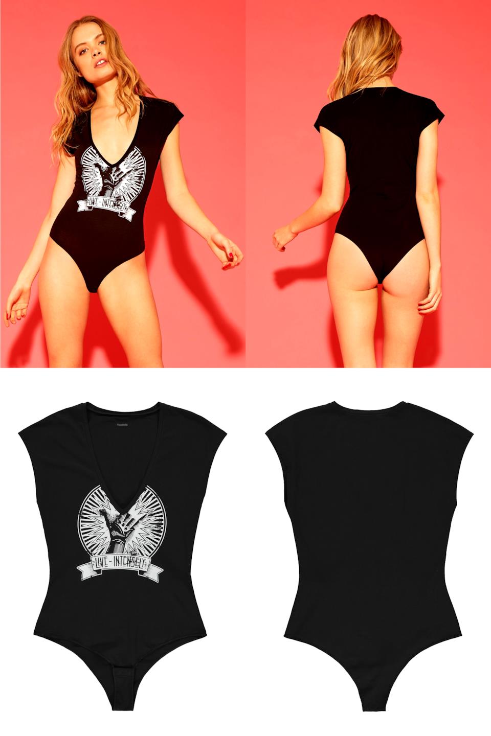 Tezenis Body Manica Corta a Kimono Scollo a V Tezenis Body Manica Corta a Kimono Scollo a V