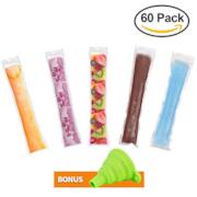 Sacchetti usa e getta Ice pop Popsicle stampi borse, con 1 imbuto 