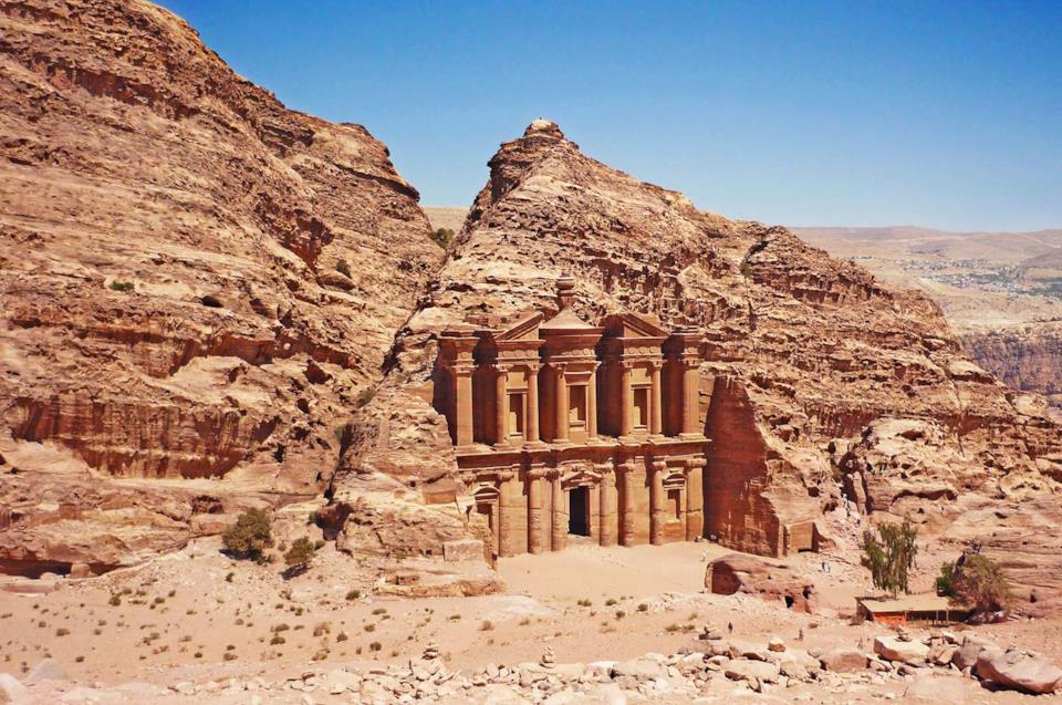 Petra in Giordania Rovine di Petra in Giordania