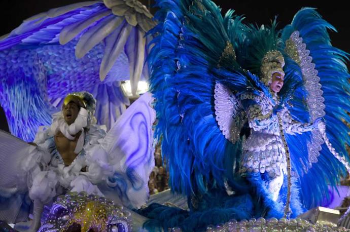 Samba dancers at Rio de Janeiro's Carnival in Brazil