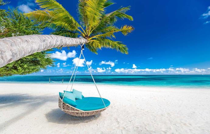 White beach in Maldives