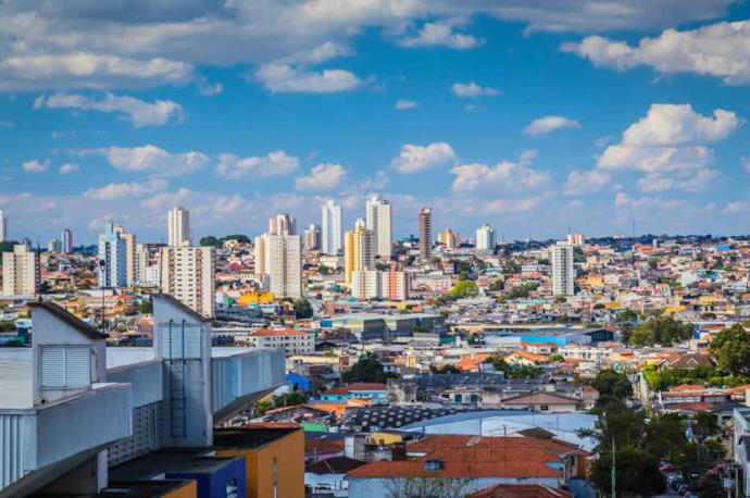 Skyline of Sao Paolo in Brazil