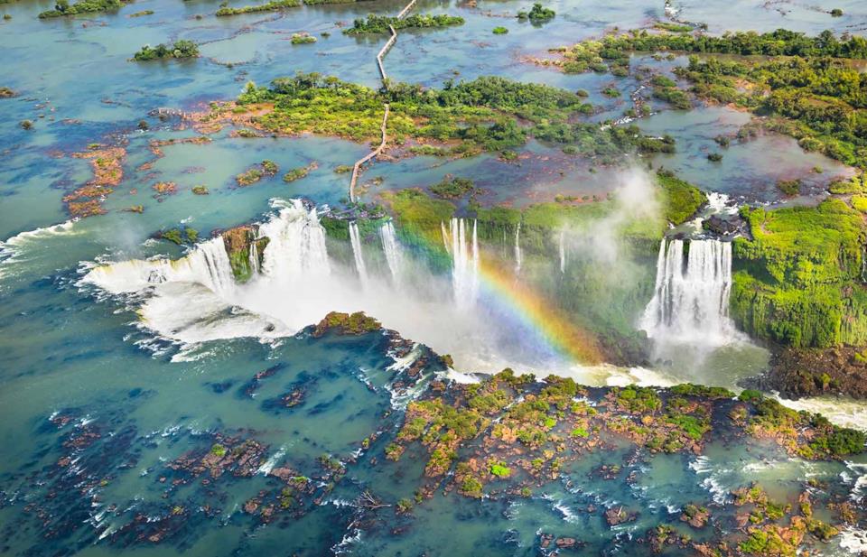 View of Iguassu Falls in Brazil