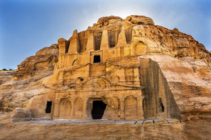 Bab As Siq Tomb in Petra in Jordan