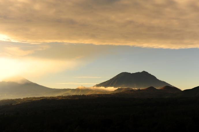 Iljen volcano in Java, Indonesia