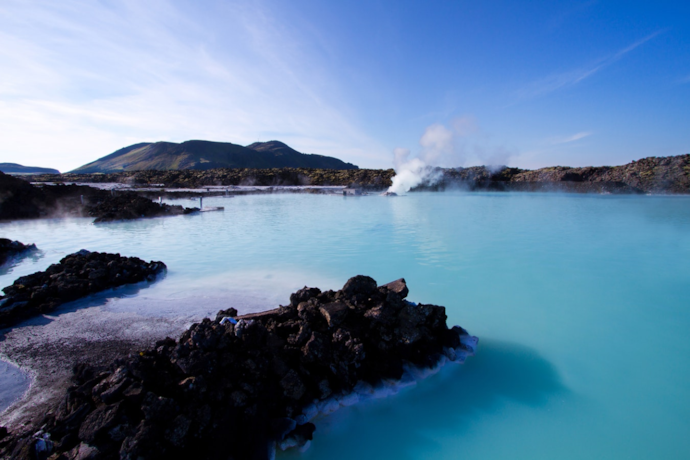 Blue Lagoon, a natural warm pool in Iceland