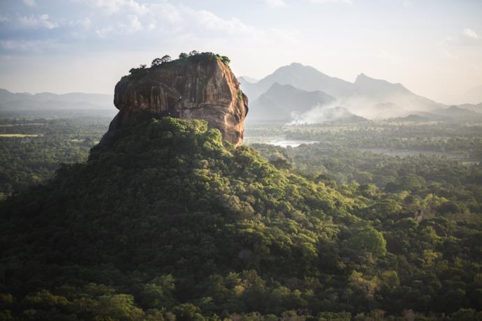 Sigiriya's Lion Rock formation in Sri Lanka