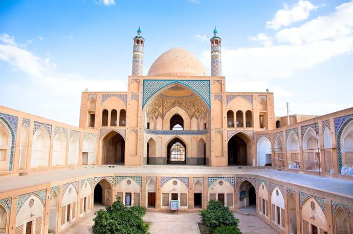 Agha Bozorg Mosque in Kashan, Iran