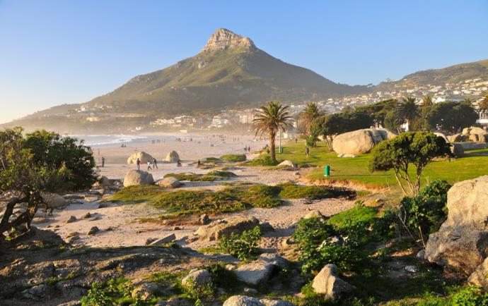 Lion's Head from the beach, Cape Town, South Africa