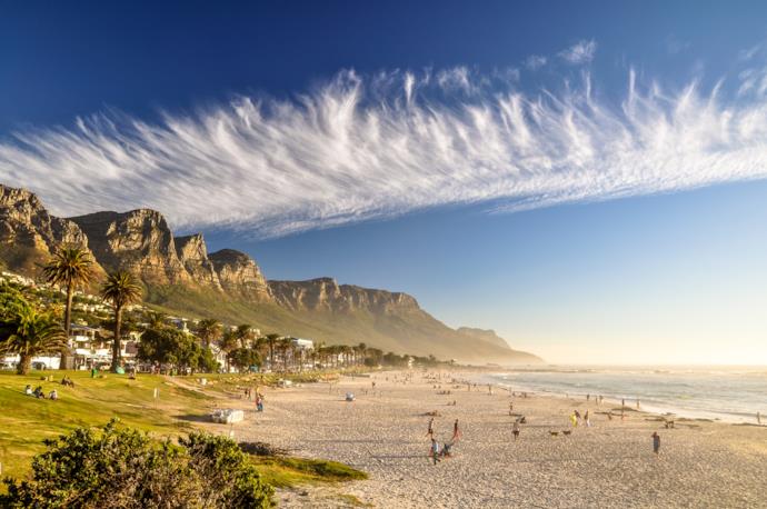 Camps Bay beach in Cape Town, South Africa