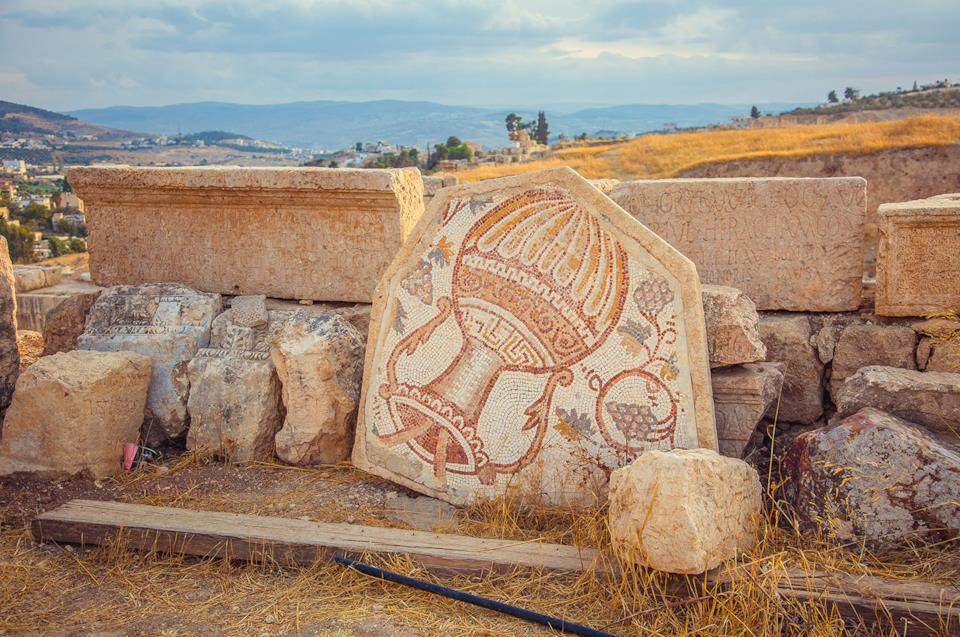 Jerash mosaic in Jordan