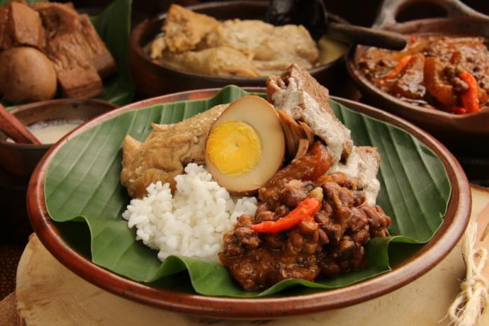 Indonesian gudeg dish