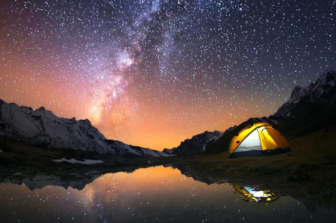Camping under the sky in Nepal