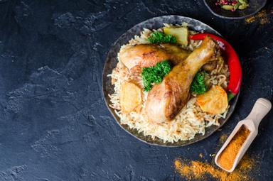 Dishes and spices of the Iranian cuisine