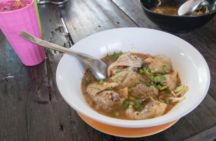 Kuy Teav, cambodian soup with pork