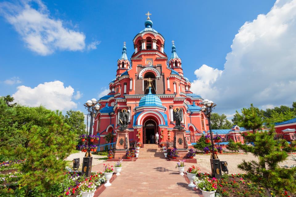 Kazansky cathedral in Irkutsk, Russia