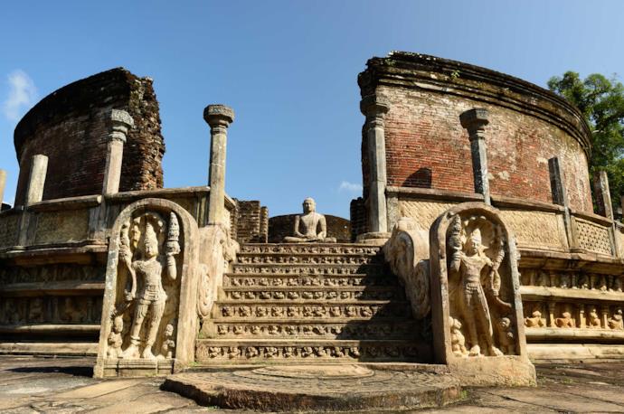 Vatadage's ruins in Polonnaruwa