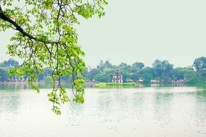 Lake of the Restored Sword in Hanoi, Vietnam